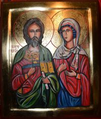 Nr.408.Święty Adrian i Święta Natalia-wym.40-37cm
